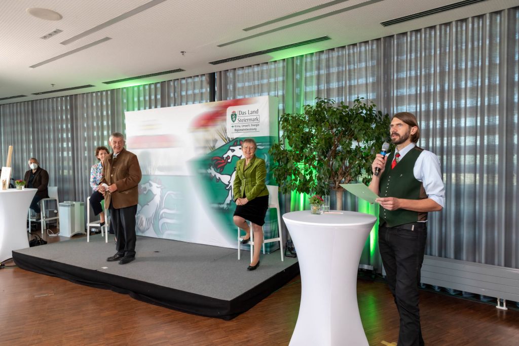 Verleihung der Silberdistel,M. & W. Graf, Biodiversitätspreis des Landes Steiermark
